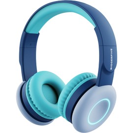  BIGGERFIVE Kids Headphones Bluetooth Headphones Foldable with Mic 85/94dB Volume Selection Adjustable Kids Headphones for Tablet, PC, Online Class, School, Travel, Movies, Games,