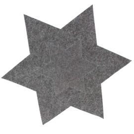 Annastore 6 x Felt Stars in Various Sizes and Colours Diameter 15 cm, 20 cm, 35 cm Christmas Decoration Felt Place mats