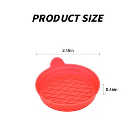 Couslcd 4PCS Car Cup Holder Coasters, Universal Silicone Non-Slip Insert Cup Coasters, Soft Wave Pattern Cup Holders, Car Interior Accessories for SUV, Truck, RV (Red)