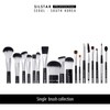 SILSTAR PROFESSIONAL ROUND ANGLED FOUNDATION BRUSH WITH HANDLE MADE OF