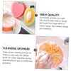 CAXUSD Thicken Kitchen Cleaning Sponge Dish Sponge Puff Fruit Shape
