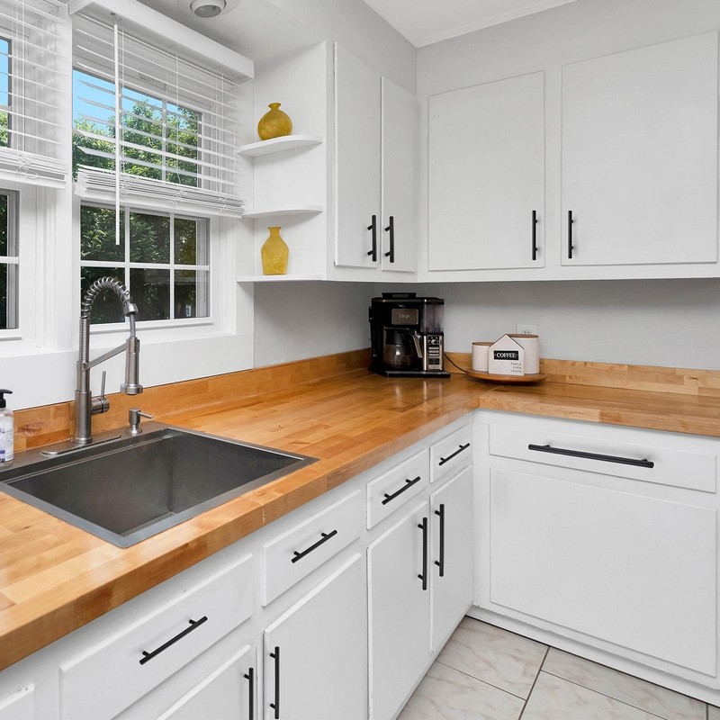 Ravinte 10 Pack Kitchen Cupboard Handles Black Cupboard Handles 128mm