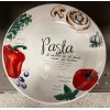 KLOC White Porcelain Pasta Serving Bowl 11in Vegetable and Herb