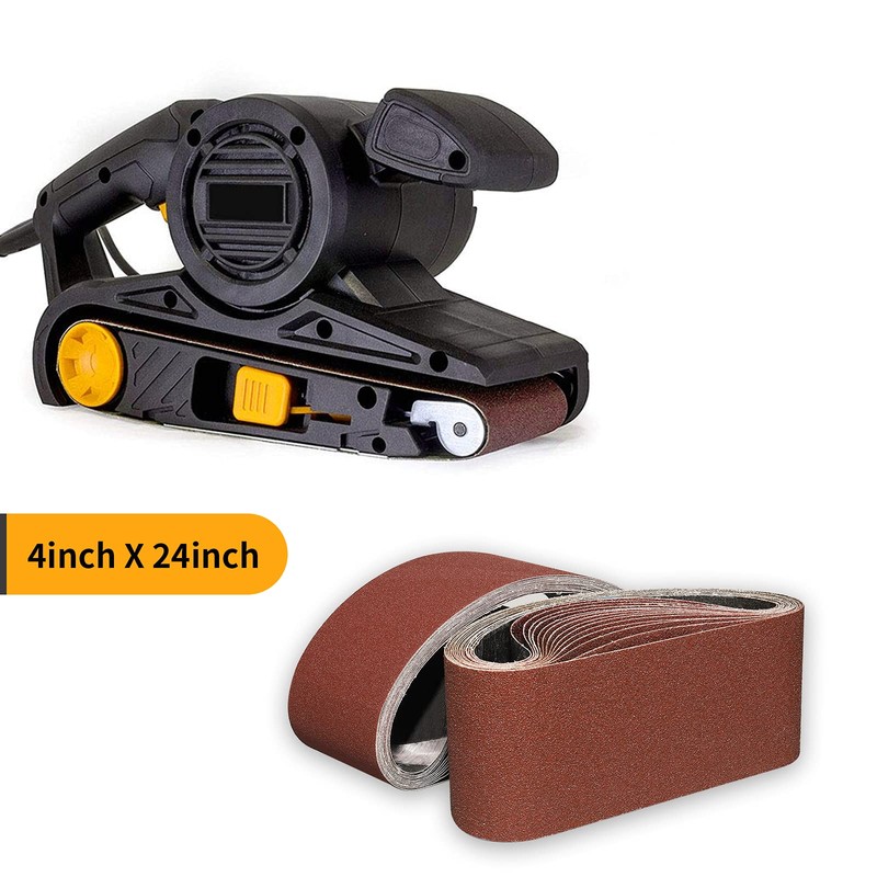 Sruhrak 100X610mm Abrasive Sanding Belt Set - 8 Pack 40
