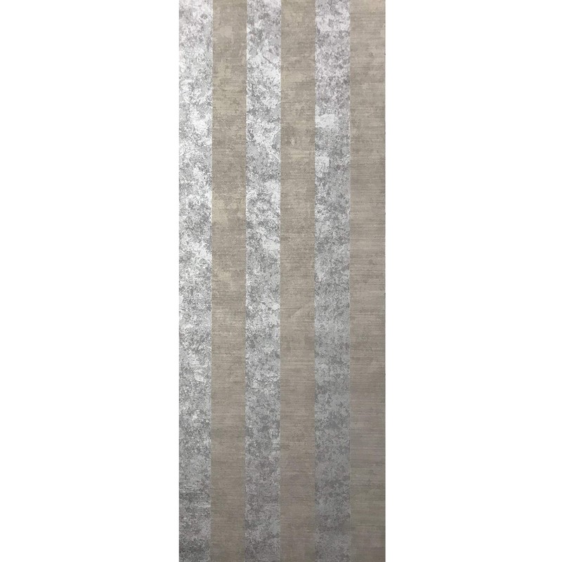 Embossed Striped Vinyl Wallpaper Gold Silver Metallic Stripes Modern Lines