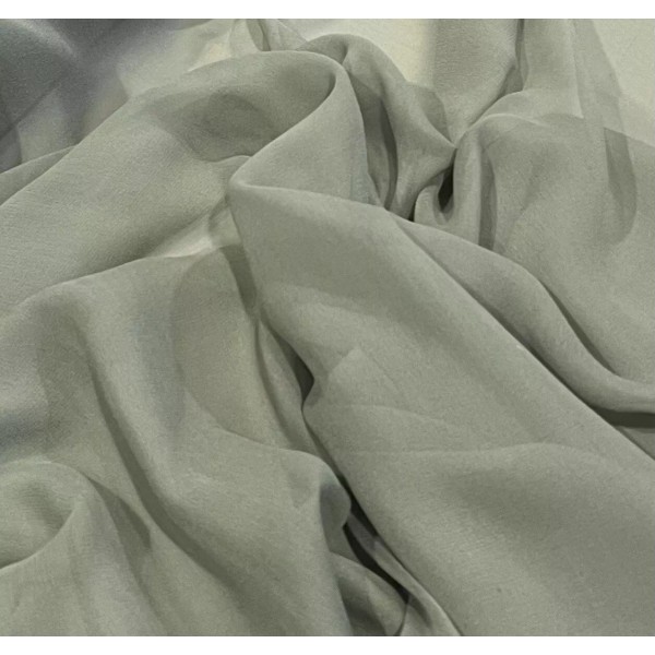 wowfabric4less123 SAGE 100% Silk Chiffon Fabric 45” Width Sold By