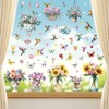Fensterbilder Frühling Deko Selbstklebend Vogel Blumen Aufkleber Fenster, Fensterbilder Selbstklebend