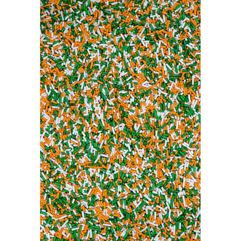 SPRINKLY - Matt Sugar Strands - Orange, White & Dark