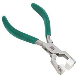 The Beadsmith Metal Bending Pliers – Pliers With Curved Nylon Jaws for Ring Shaping, 5.75 Inches, w/Double-leaf Springs, Non-Marring