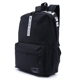 [D-SACK] Backpack for School, Men's, Nylon, Lightweight, A4, 15-Inch, Large Capacity, Commuting, Business, black a