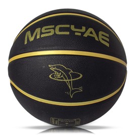 Basketball Size 5, Basketball for Children, Mini Basketball Size 3, Ideal for Youth Children's Hands, Outdoor Basketball Rubber, Black 3