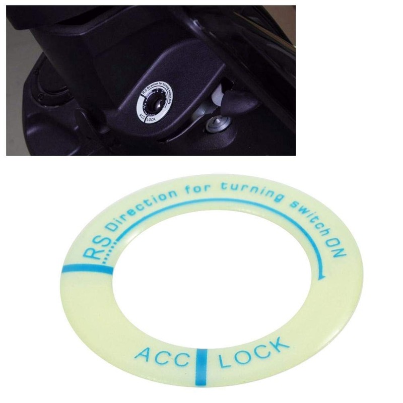KIMISS Ignition Switch Decoration Ring,Car Motorcycle Luminous Ignition Switch Key