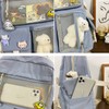 Eagerrich Cute Backpack with Cute Pin Accessories Plush Pendant for