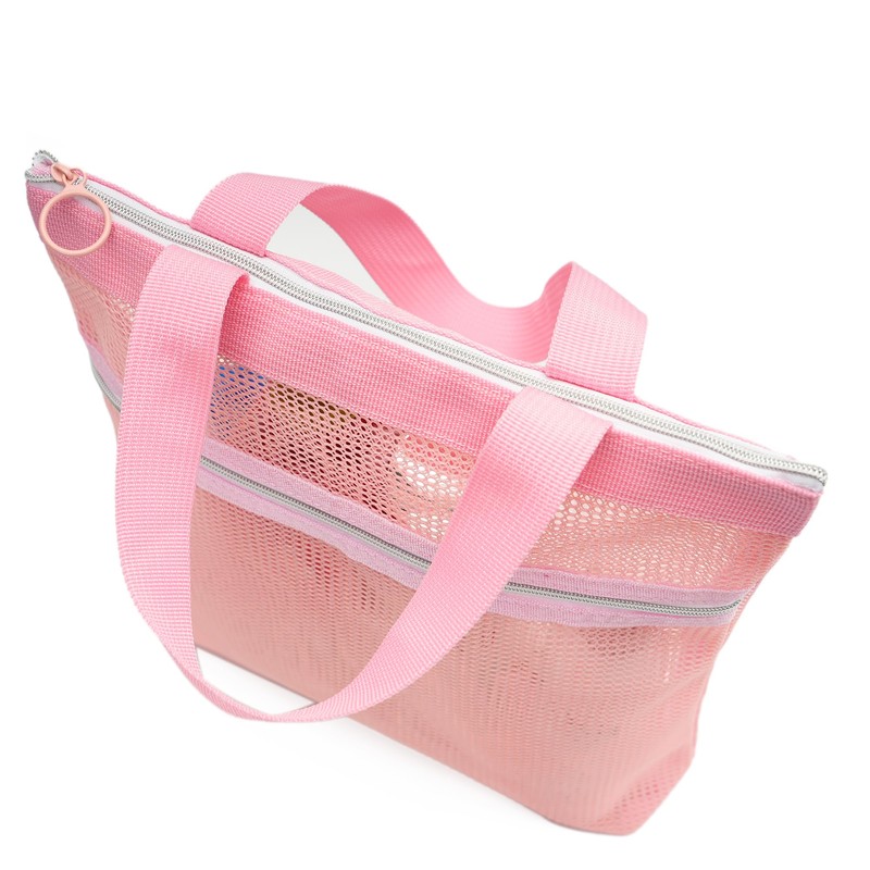 TOPASION Mesh Shower Caddy Bag Portable Small Hanging Toiletry Tote