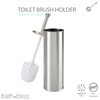 Bath Bliss Stainless Steel, Rust Resistant, Heavy Duty Toilet-Brushes, 1