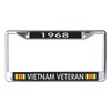 1968 Vietnam Veteran Chrome License Plate Frame