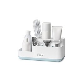 Joseph Joseph 70504 EasyStore Bathroom Storage Organizer Caddy Countertop, Blue 11.9 x 11.6 x 24.9 cm