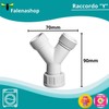 Parpyon® Washing Machine Drain Hose Dishwasher Siphon Drain Fitting Double