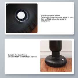 Inflatable Boxing Bag Soft Thickened Safe Stable Base Standing Punching Bag for Adults Training Fitness