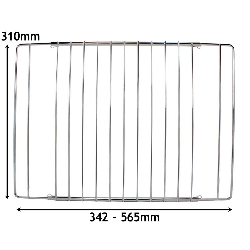 SPARES2GO Extendable Width Stainless Steel Shelf for Teka Oven Cooker