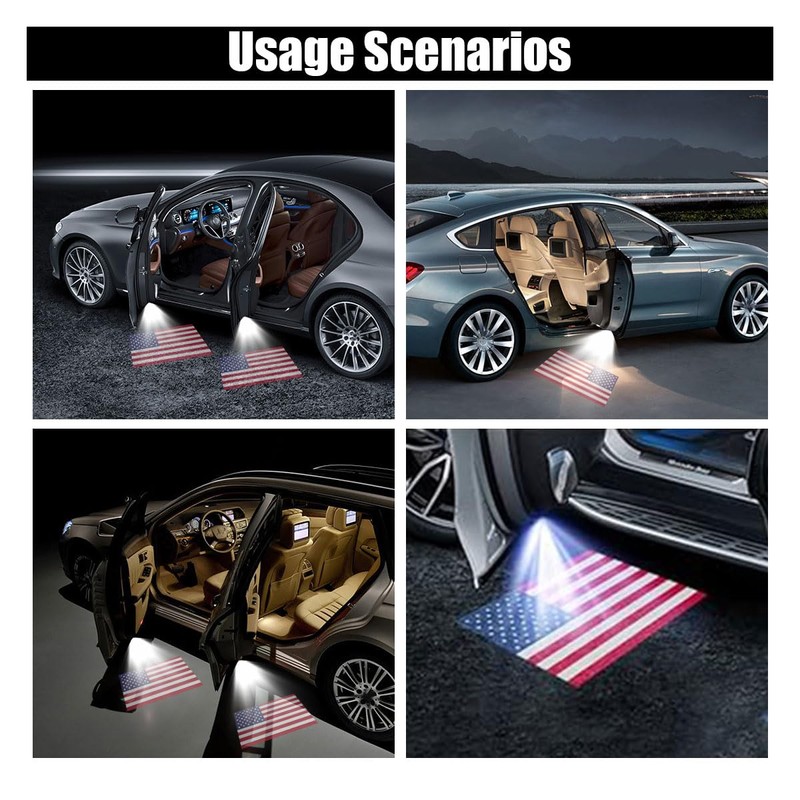 Car Door Lights Logo Projector, Wireless Car Door Logo Light,
