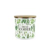 Purely Home Kitchen Herbs Decaf Coffee Storage Canister - White