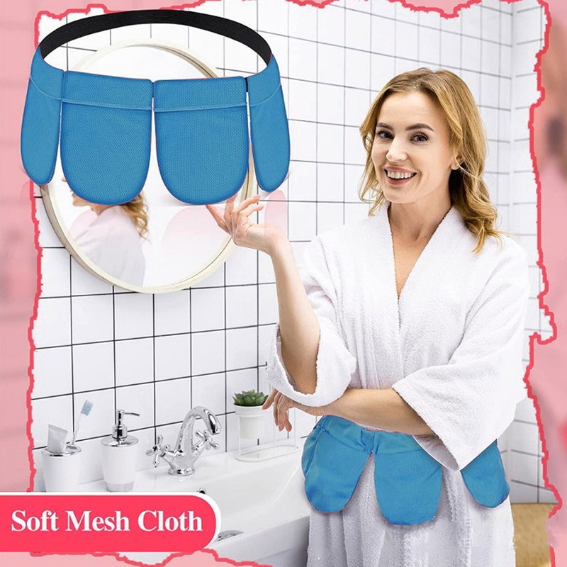 Blue Breast Surgery Drainage Bag Breathable Mastectomy Drain Holder with