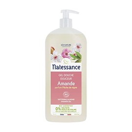 Natessance Hygiene Mandel-Duschgel mit Pfirsich Duft, ohne Sulfate, 1 l