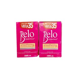 Belo 6 Bars x 90g BELO ESSENTIALS Smoothening Whitening Body Bar Soap Flawed Boxes