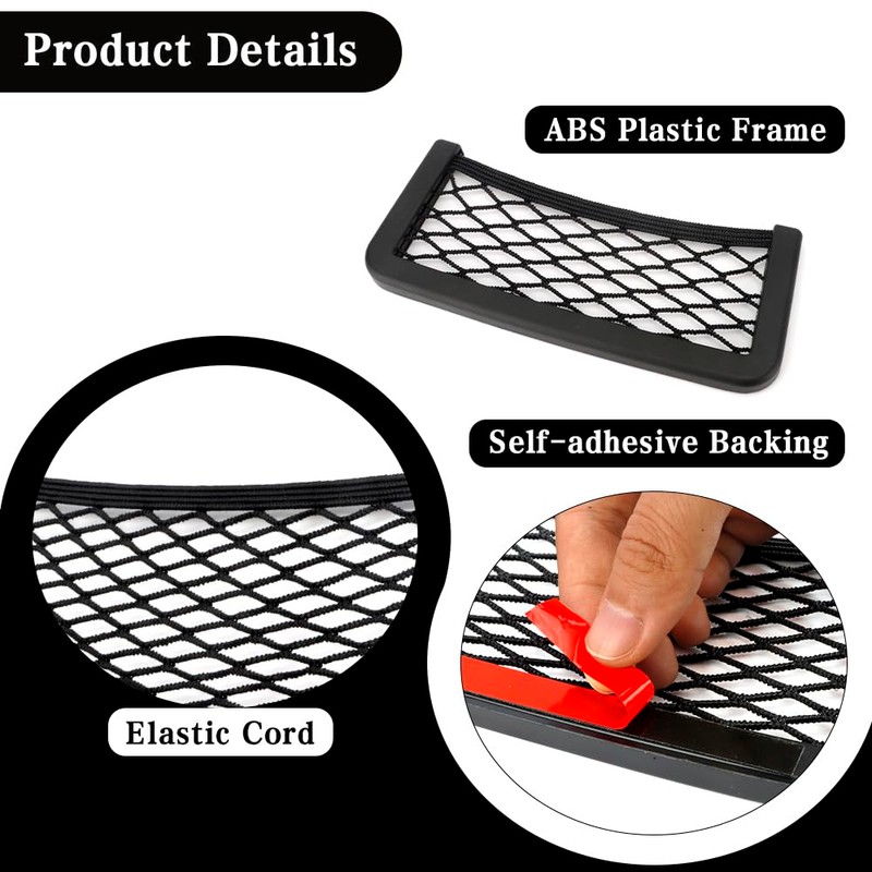 Small Cargo Net, Plastic Frame Automotive Cargo Net(3.1 x 7.3