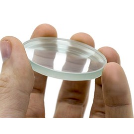 Round Double Concave High Optical Purity Glass Lens - 2" (50mm) Diameter - 150mm Focal Length - 4.7mm Thick Approx. - Eisco Labs