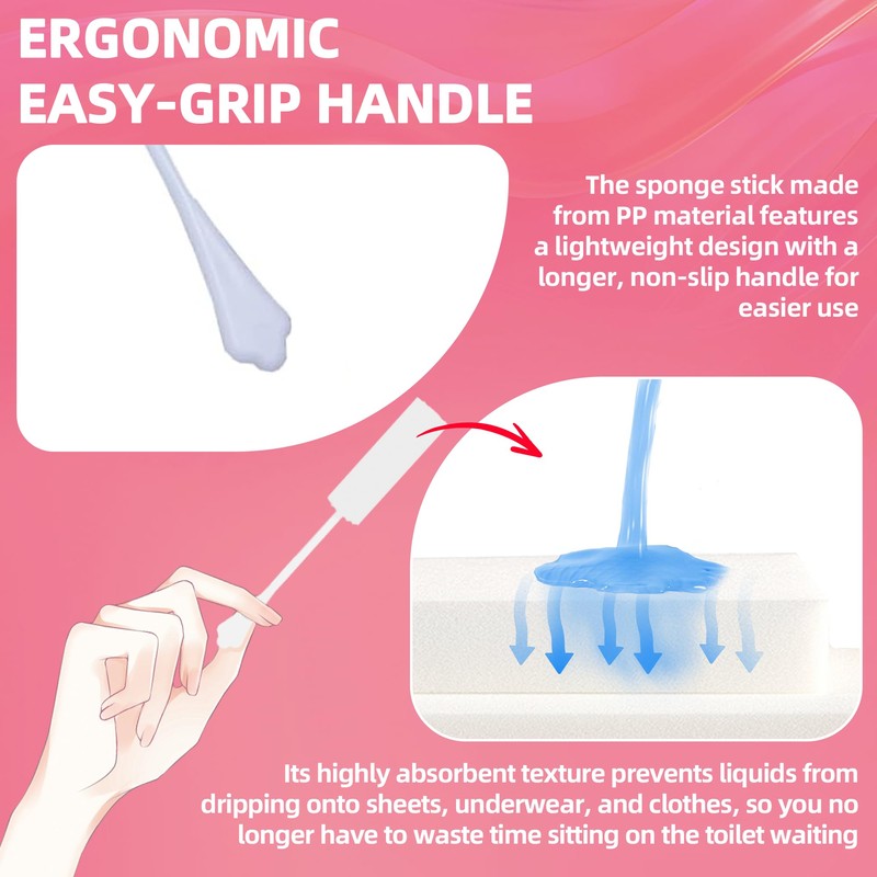 (30-Pack) Calvana White Drip Sticks for Females, Drip Stick Absorbing