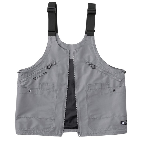 Cocos Nobuoka G-1039 Vest, 2-Way Field Vest to Bag, gray