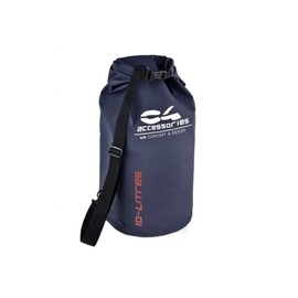 C4 PVC Pond Bag 45L or 10L with Carabiner Hook and Adjustable Strap Waterproof Bag/Dry Bag for Outdoor Activities and Water Sports Camping Nautic Kayak, Dark Grey, 10 L