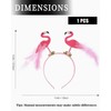 AORHOFJ Flamingo Headband, Funny Headpiece, Flamingo Hat, Headpiece, Plush, Tiara,