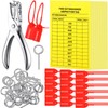 Chunful Fire Extinguisher Inspection Tags Set Including 2025-2028 Maintenance Plastic