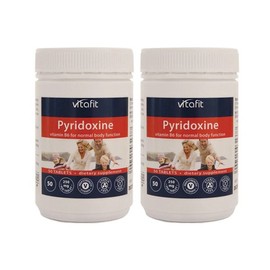 [비타핏] 피리독신(비타민 B6) 250mg 50정 2개 [VitaFit] Pyridoxine (Vitamin B6) 250mg 50 Tablets 2 Packs