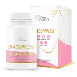 Bikini Burn Ovacomplex Multivitamínico Mujer | Con Folato, Vitamina D3, Magnesio 500mg, Berberina, Zinc y CoQ10 | Energía, Vitalidad, Cabello, Piel, U