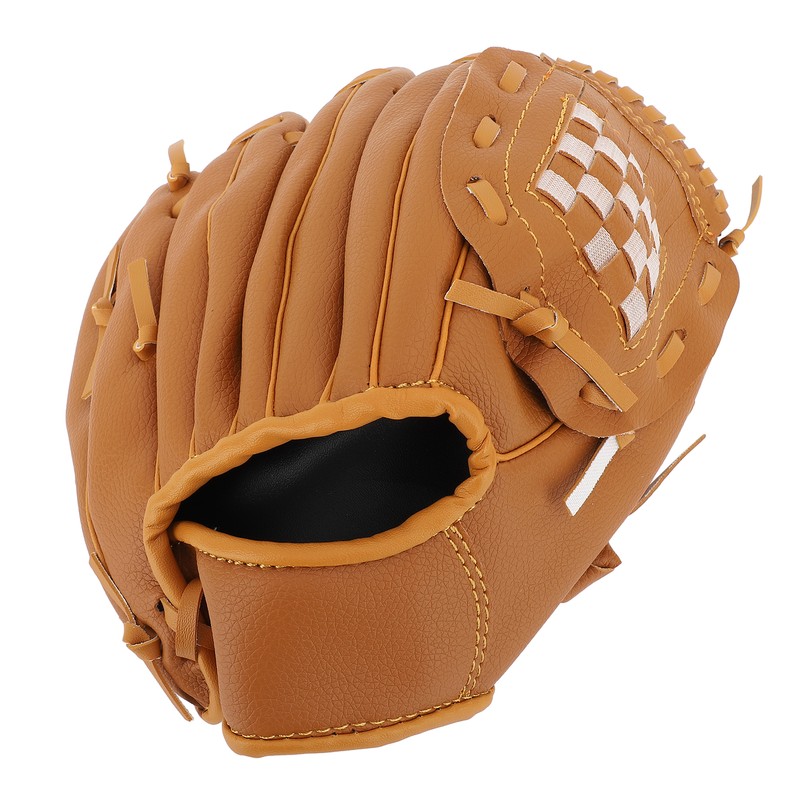Baseball Glove Ergonomic PU Leather Baseball Mitts Softness Professional Baseball