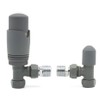 Team Controls Anthracite Grey Angled TRV Thermostatic Radiator Valve &