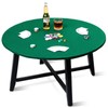 Green 36 Inch Felt Card Game Tablecover Round 36in to