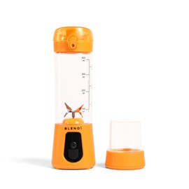 BLENDi Personal Travel Blender Orange Pro+ - 17 oz BPA-Free, USB Rechargeable, Stainless Steel Blade, Ideal for Protein Shakes, Smoothies, Cocktails - Kitchen Small Appliances