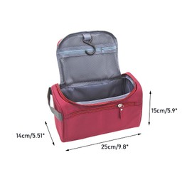 ONEGenug Toiletry Bag Travel Toiletry Bag Cosmetic Bag for Hanging Wash Bag, darkred, Large capacity business trip with hand wash bag