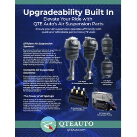 PM Auto Pair of 2 Rear Air Spring to Coil Spring Conversion Kit Replacement For 2004-2010 Infiniti QX56