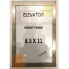 BUILDINGSIGNS.COM Elevator Permit Frame 8.5X11 (Lockable, Stainless Steel, Heavy Duty-Commercial