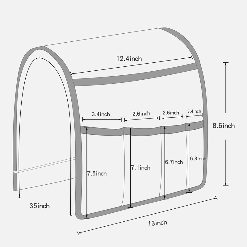 NB Sofa Armrest Organize remote holder bedside caddy organizer with