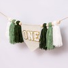 Boho Green 1st Birthday High Chair Banner