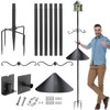 92 in Bird Feeder Pole with Squirrel Baffle & Shepherds
