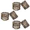 ITOS365 Handmade Round Mesh Napkin Rings Holder Dinning Table Parties