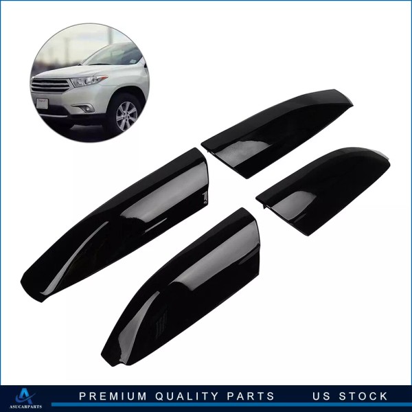 AUP BLACK Well-made For Toyota Highlander 08-13 Cover Rail End